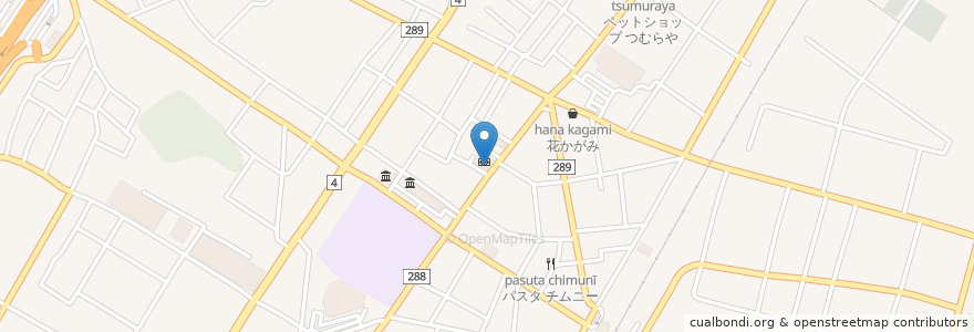 Mapa de ubicacion de 須賀川信用金庫 鏡石支店 en 日本, 福島県, 岩瀬郡, 鏡石町.