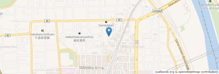 Mapa de ubicacion de Times en Japão, 神奈川県, 川崎市, 中原区.