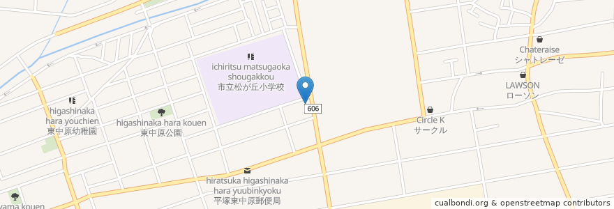 Mapa de ubicacion de レストラン セゾン en 日本, 神奈川県, 平塚市.