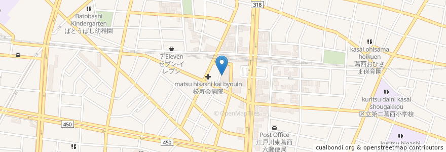 Mapa de ubicacion de ジョナサン en 日本, 東京都, 江戸川区.