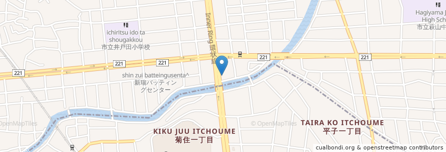Mapa de ubicacion de るばん en Япония, Айти, 名古屋市, 瑞穂区.