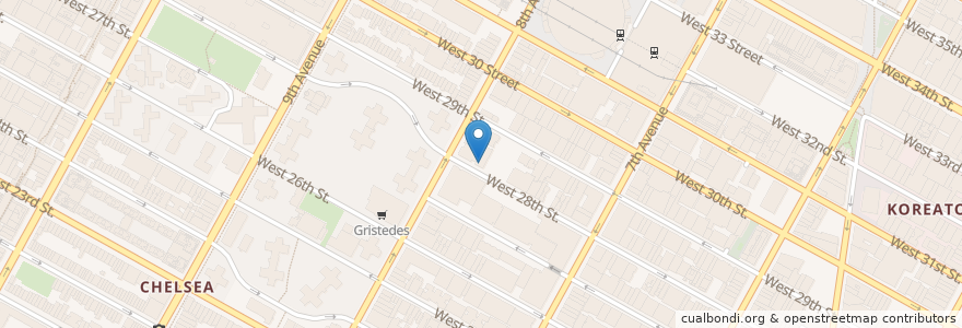 Mapa de ubicacion de Banana Leaf en ایالات متحده آمریکا, New York, نیویورک, New York County, Manhattan, Manhattan Community Board 5, Manhattan Community Board 4.