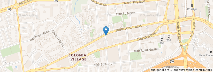 Mapa de ubicacion de Quinn's on the corner en 美利坚合众国/美利堅合眾國, 弗吉尼亚州 / 維吉尼亞州 / 維珍尼亞州, Arlington County, Arlington.