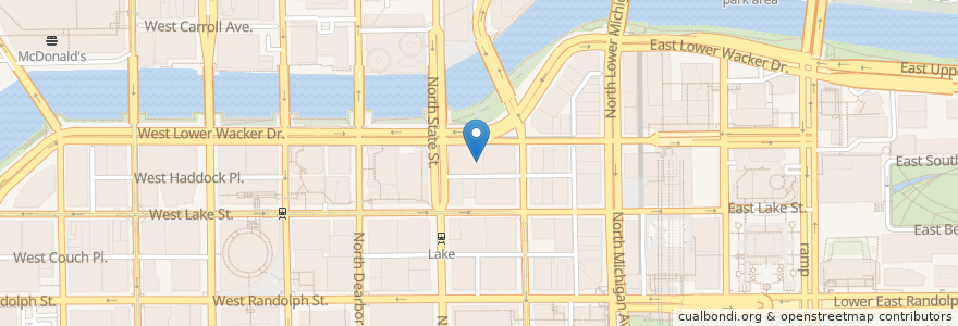 Mapa de ubicacion de McCormick & Schmick's en Estados Unidos De América, Illinois, Chicago.