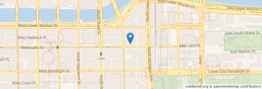 Mapa de ubicacion de Billy Goat Tavern en Stati Uniti D'America, Illinois, Chicago.