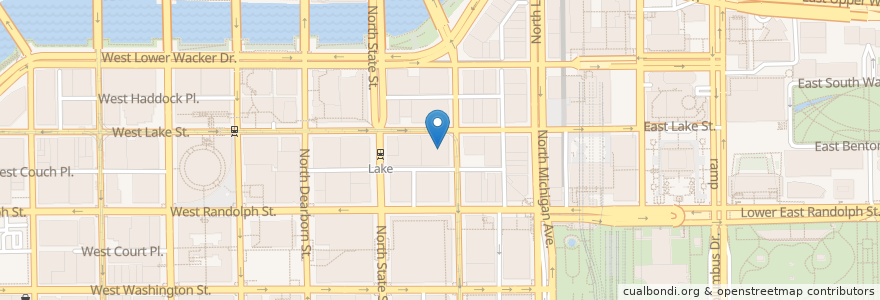 Mapa de ubicacion de Illinois Institute of Art en Stati Uniti D'America, Illinois, Chicago.