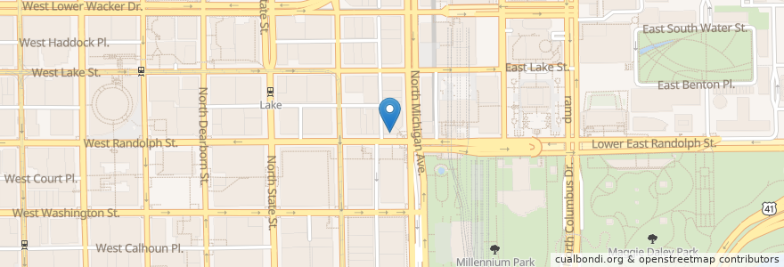 Mapa de ubicacion de Chase en Amerika Syarikat, Illinois, Chicago.