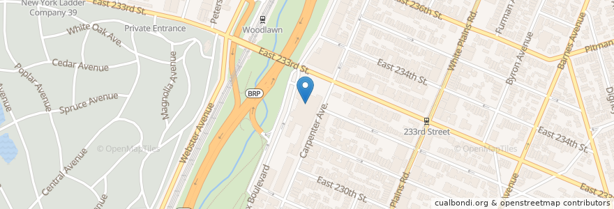 Mapa de ubicacion de Montefiore Medical Center - Wakefield Campus en 美利坚合众国/美利堅合眾國, 纽约州 / 紐約州, 纽约, Bronx County, The Bronx.
