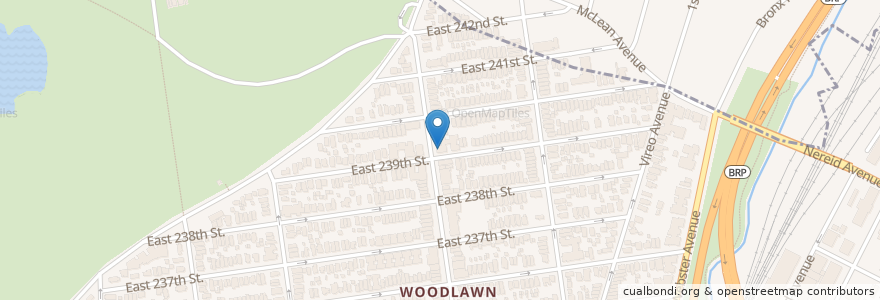 Mapa de ubicacion de The Avenue en United States, New York, New York, Bronx County, The Bronx.