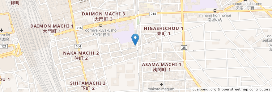 Mapa de ubicacion de CASA CARINO en Jepun, 埼玉県, さいたま市, 大宮区.