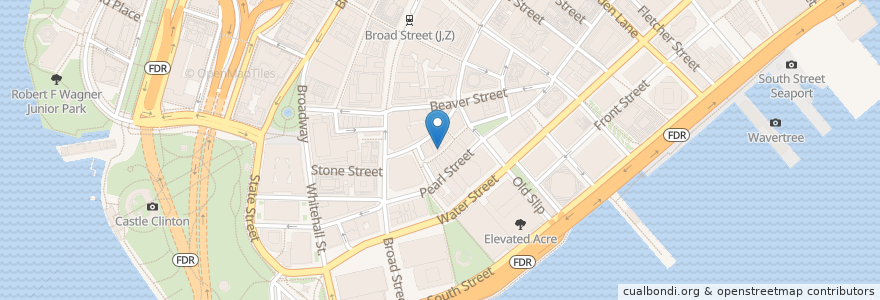 Mapa de ubicacion de Smorgas Chef en 미국, 뉴욕, New York, New York County, Manhattan Community Board 1.