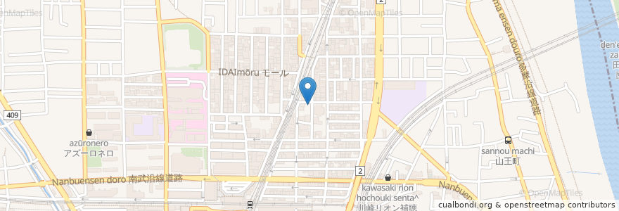 Mapa de ubicacion de アイペック 新丸子第7 en Japon, Préfecture De Kanagawa, Kawasaki, 中原区.