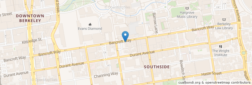 Mapa de ubicacion de The Musical Offering and Cafe en Amerika Syarikat, California, Alameda County, Berkeley.