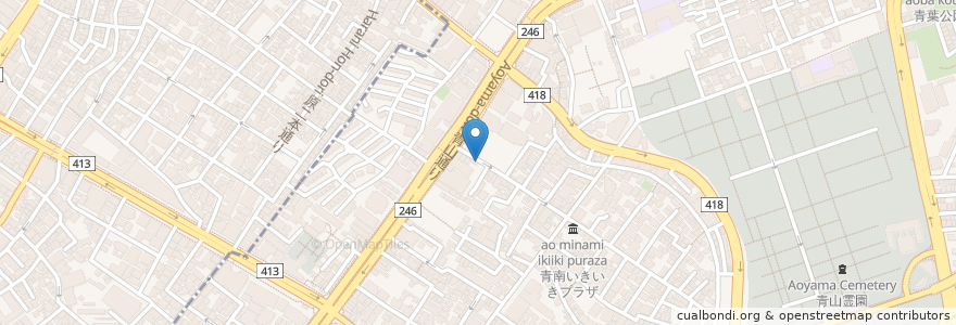 Mapa de ubicacion de 讃岐うどん 愛 en Japão, Tóquio, 渋谷区.