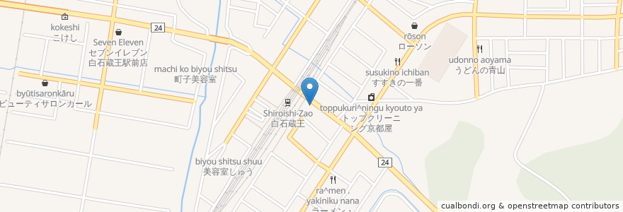 Mapa de ubicacion de 昭和シェル en Japan, Präfektur Miyagi, Shiroishi.