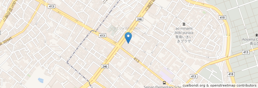 Mapa de ubicacion de おそば 古道 en Japan, Tokio, 渋谷区.