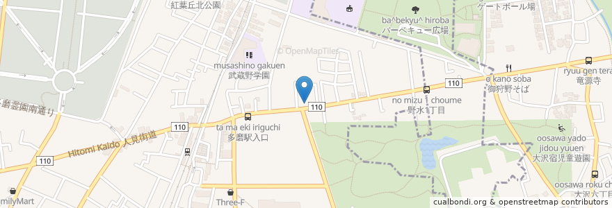 Mapa de ubicacion de タイムズ (Times) en Japan, Tokyo, Fuchu.
