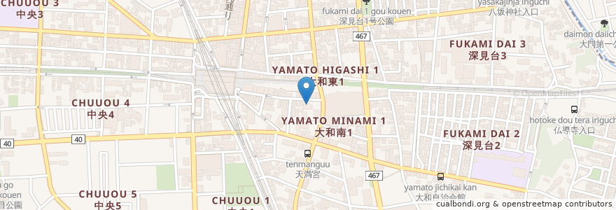 Mapa de ubicacion de ほし歯科医院 en 日本, 神奈川縣, 大和市.