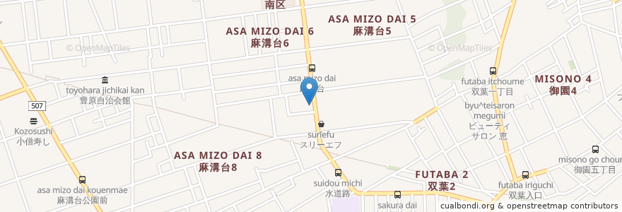 Mapa de ubicacion de 昭和シェル en Japan, 神奈川県, 相模原市, 南区.