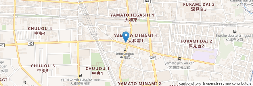 Mapa de ubicacion de ニッポンレンタカー en Japan, 神奈川県, 大和市.