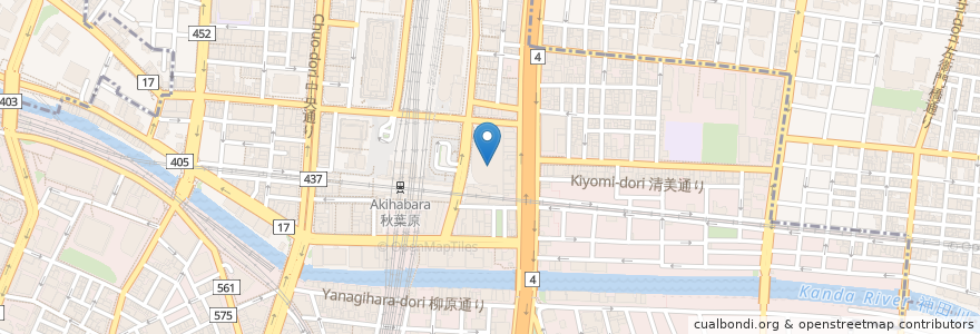 Mapa de ubicacion de 돈카츠 하마카츠 en 일본, 도쿄도, 치요다.
