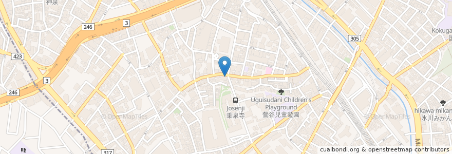 Mapa de ubicacion de なぎ食堂 en Japon, Tokyo, 渋谷区.