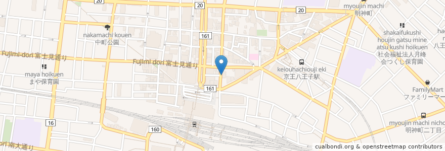 Mapa de ubicacion de さくら薬局 en ژاپن, 東京都, 八王子市.