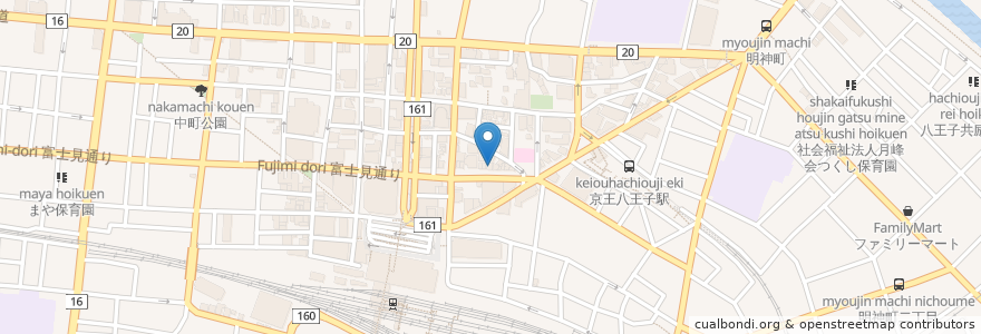 Mapa de ubicacion de ニッポンレンタカー en 일본, 도쿄도, 八王子市.