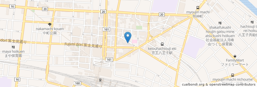 Mapa de ubicacion de 大勝軒 en ژاپن, 東京都, 八王子市.