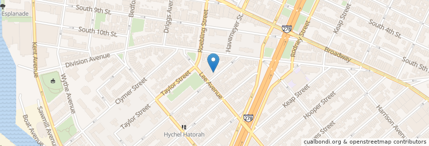 Mapa de ubicacion de Mesivta Nachlas Yacov A Yerim en ایالات متحده آمریکا, New York, نیویورک, Brooklyn.