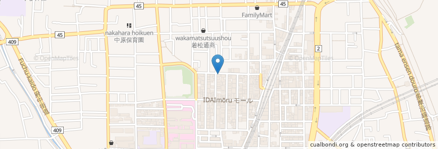 Mapa de ubicacion de 焼鳥だるまや en اليابان, كاناغاوا, 川崎市, 中原区.