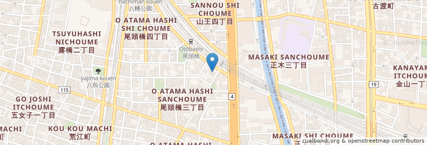 Mapa de ubicacion de マグノリア en Japonya, 愛知県, 名古屋市, 中川区.