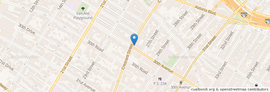 Mapa de ubicacion de 3 Bros Pizza en Amerika Birleşik Devletleri, New York, New York, Queens.
