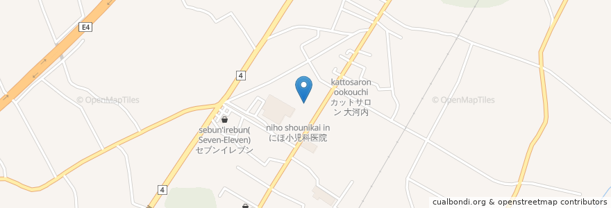 Mapa de ubicacion de つむらやクリニック en Japan, 福島県, 岩瀬郡, 鏡石町.