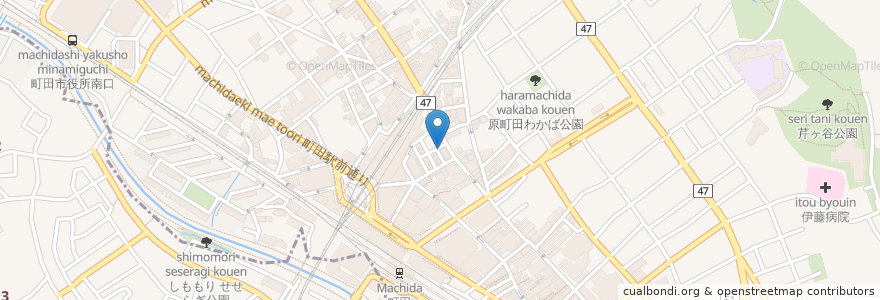 Mapa de ubicacion de 洋風料理酒場 MugMog en Япония, Токио, Матида.