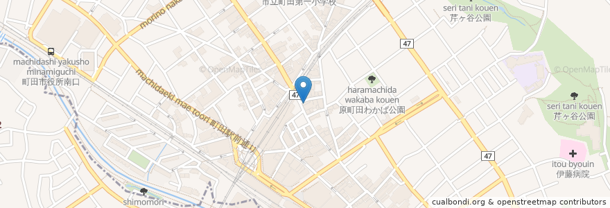 Mapa de ubicacion de Hub en Japan, Tokyo, Machida.