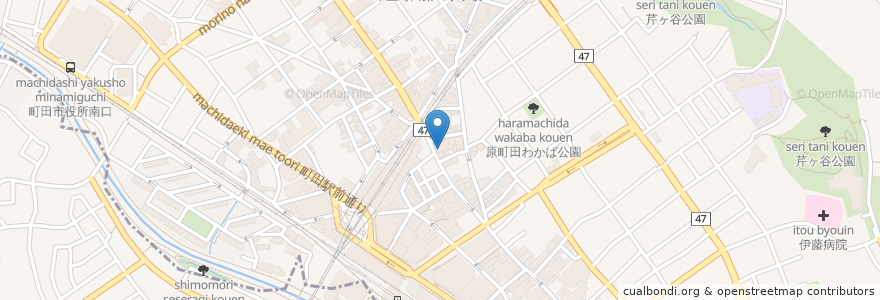 Mapa de ubicacion de きらぼし銀行 en Japonya, 東京都, 町田市.