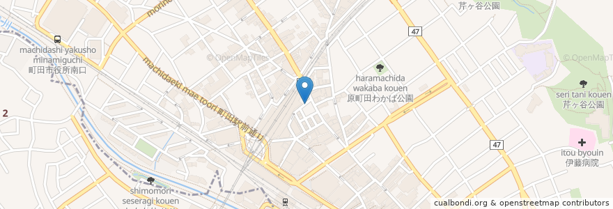 Mapa de ubicacion de 大戸屋 en Japão, Tóquio, 町田市.