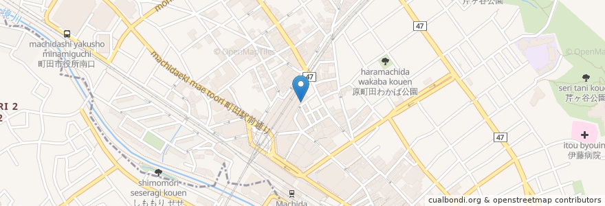 Mapa de ubicacion de 町田稲荷 en 日本, 東京都, 町田市.