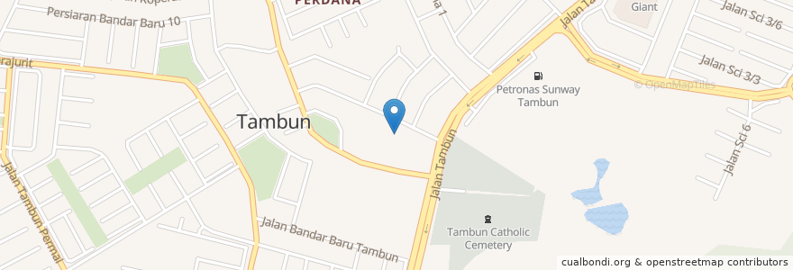 Mapa de ubicacion de Chinese Crematorium Temple en Malaysia, Perak.