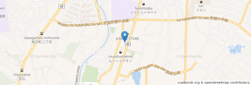 Mapa de ubicacion de 快活CLUB en 日本, 大阪府, 豊中市.