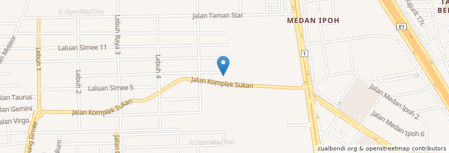 Mapa de ubicacion de SJK (T) Simee en 马来西亚, 霹雳州.