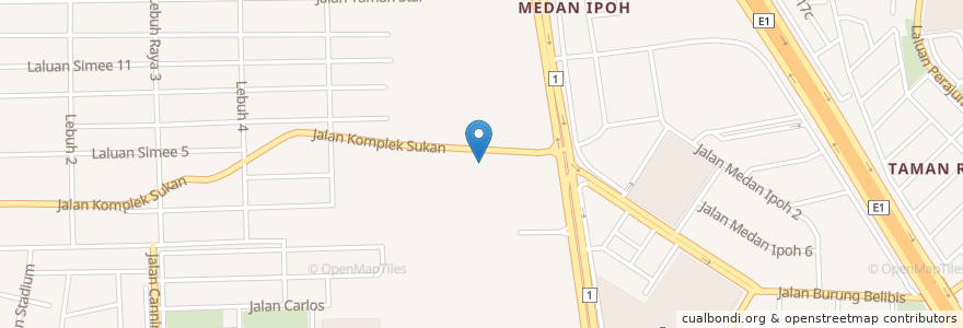 Mapa de ubicacion de Klinik Kesihatan Simee en Malaisie, Perak.