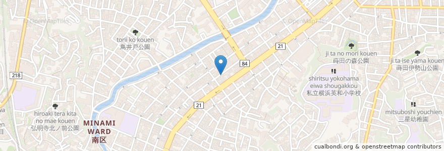 Mapa de ubicacion de 水木歯科 en ژاپن, 神奈川県, 横浜市, 南区.