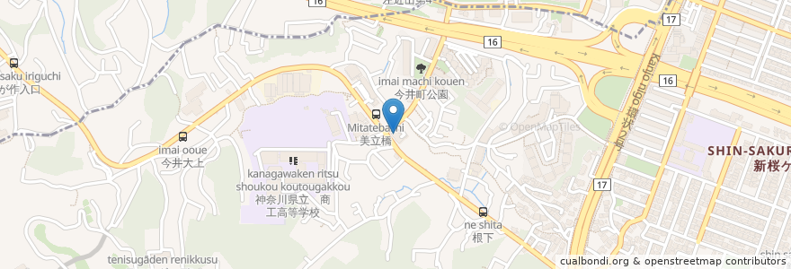 Mapa de ubicacion de ドミノ・ピザ en Japon, Préfecture De Kanagawa, 横浜市, 保土ヶ谷区.