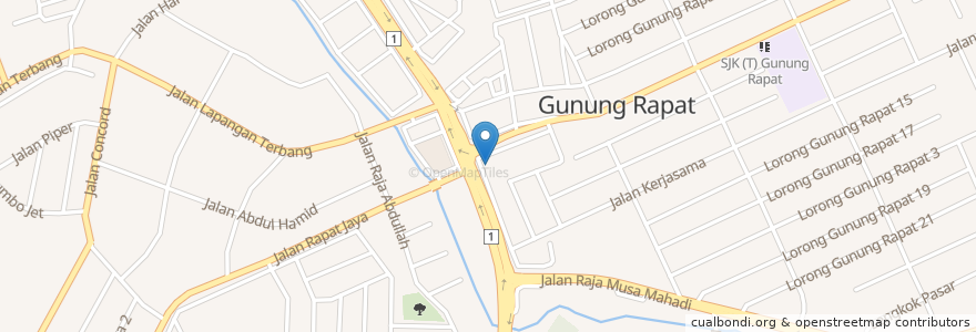 Mapa de ubicacion de Domino's en Malaysia, Perak.