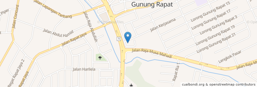 Mapa de ubicacion de Pizza Hut en Maleisië, Perak.
