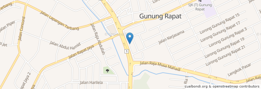 Mapa de ubicacion de Secret Recipe Gunung Rapat en Maleisië, Perak.