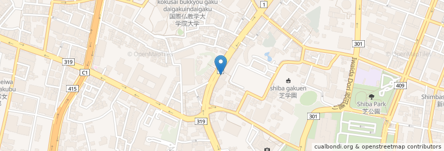 Mapa de ubicacion de ORANGE en Japan, 東京都, 港区.