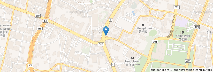 Mapa de ubicacion de 橫濱屋 en ژاپن, 東京都, 港区.